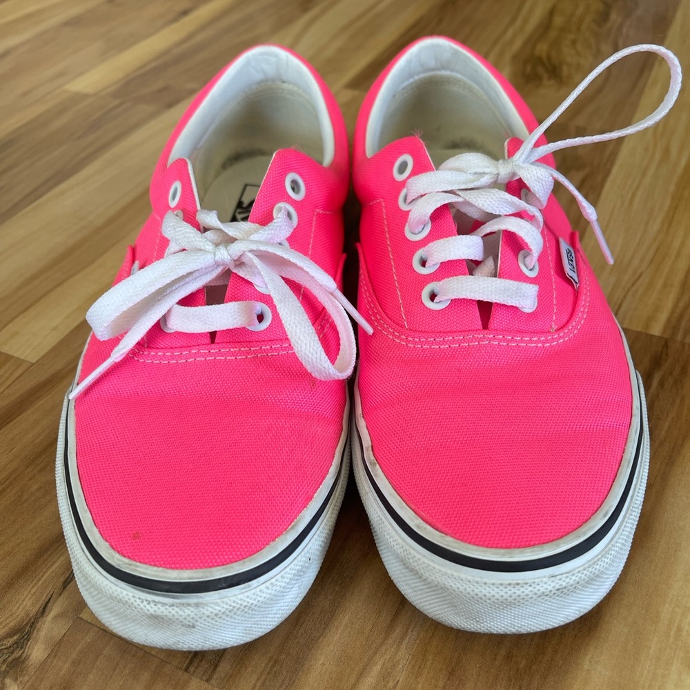 Neon pink Women’s Vans Size 9; Gently used